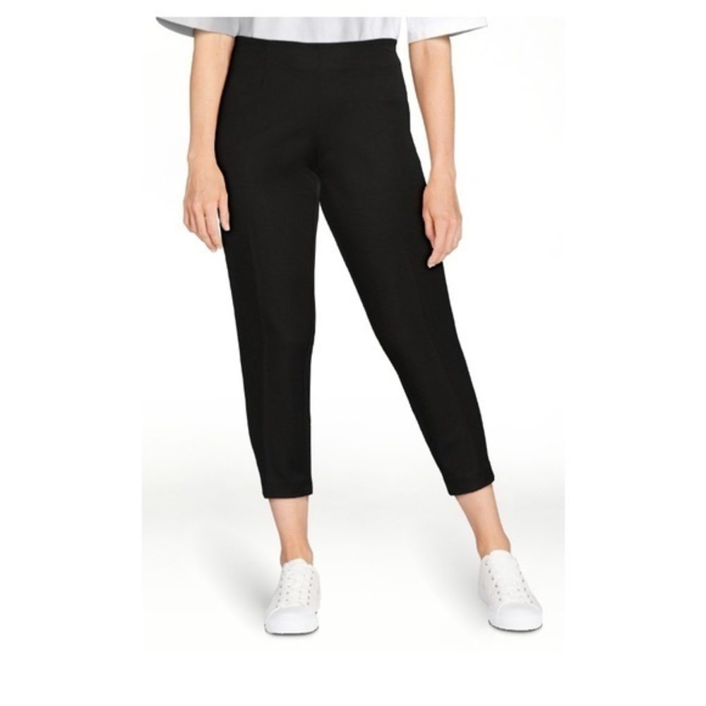 Time and Tru Black Skinny‎ Four Way Stretch Pants with Side Zipper - 12